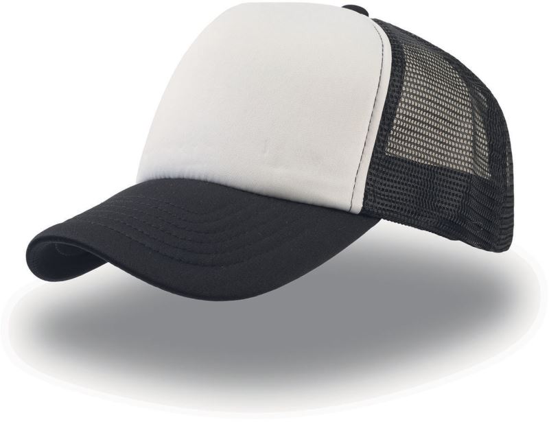 Levně 5 panelová síťovaná kšiltovka - black
