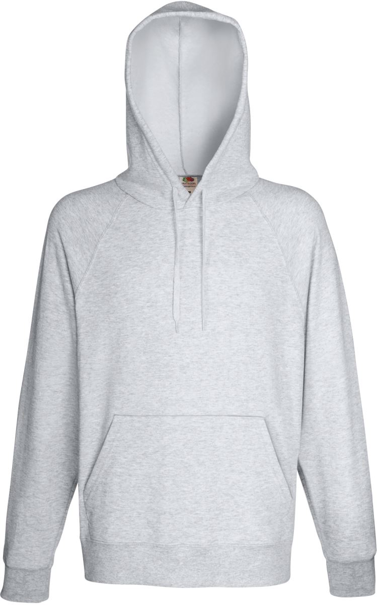 Levně Pánská raglánová mikina s kapucí - heather grey