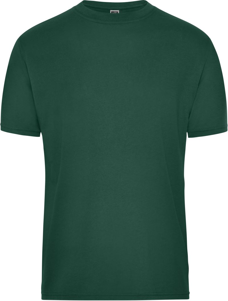 Levně Pánské pracovní tričko z bio bavlny - Solid - dark green