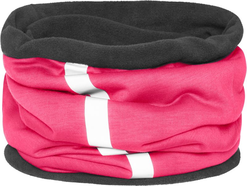 Levně Zimní nákrčník - bright pink/carbon