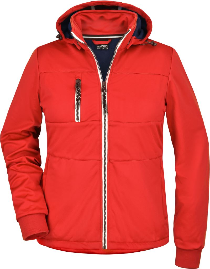 Levně Dámská 3-vrstvá softshellová bunda "Maritim" - red/navy/white