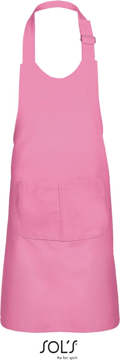 Levně Dětská zástěra s laclem - orchid pink