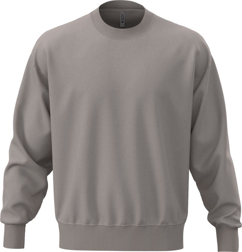 Levně Těžká oversize unisex mikina - shitake