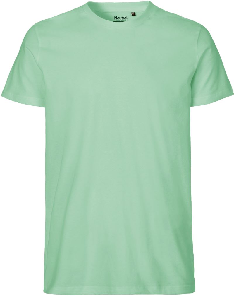 Levně Pánské tričko z bio bavlny - dusty mint