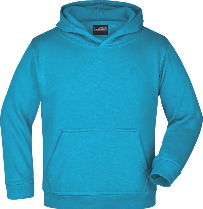 Dětská mikina s kapucí - turquoise