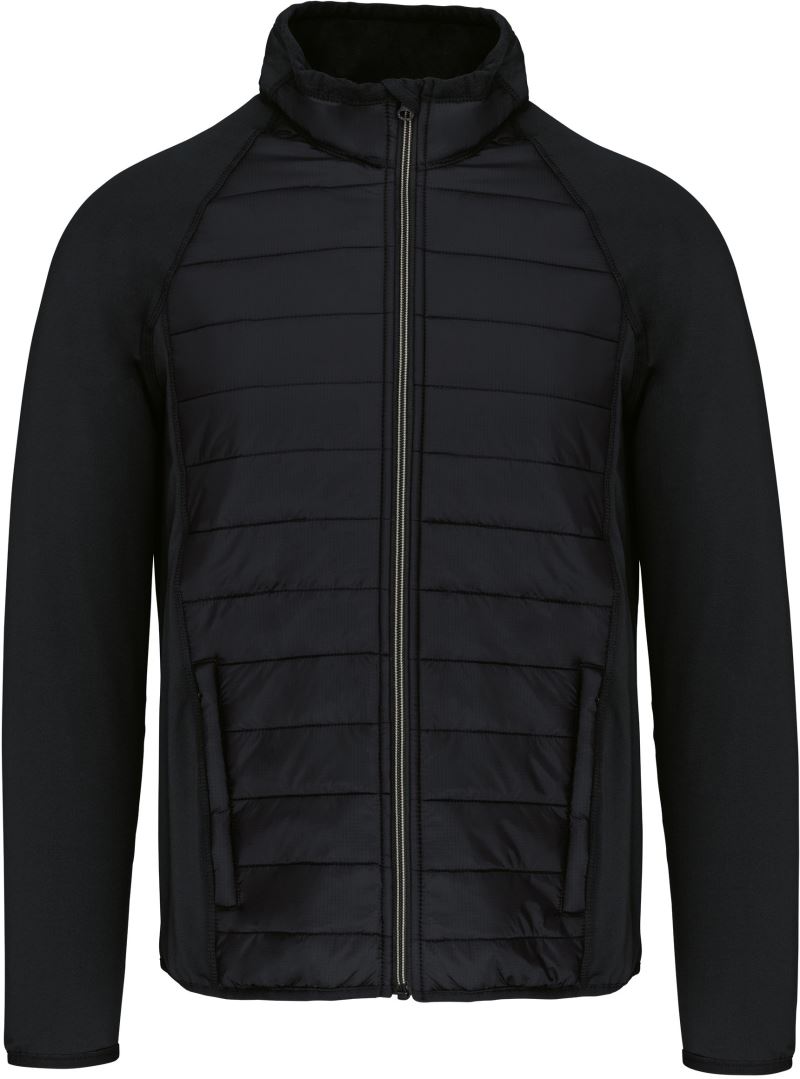 Levně Sportovní hybridní strečová bunda - black