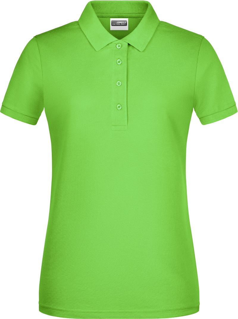 Levně Dámské piqué polo z bio bavlny - lime green