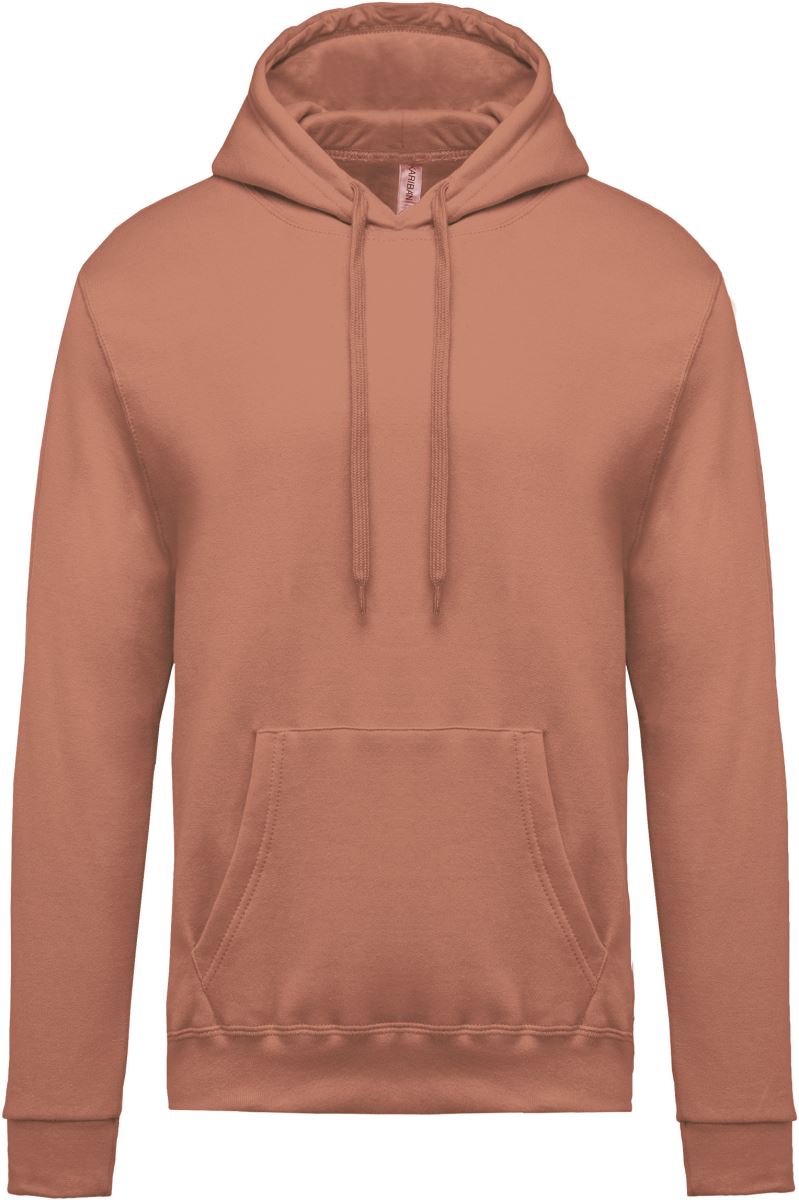 Levně Pánská mikina s kapucí - peach