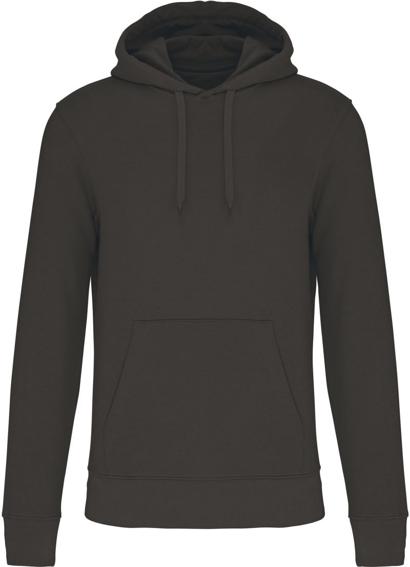 Levně Pánská eco-friendly mikina s kapucí - dark grey