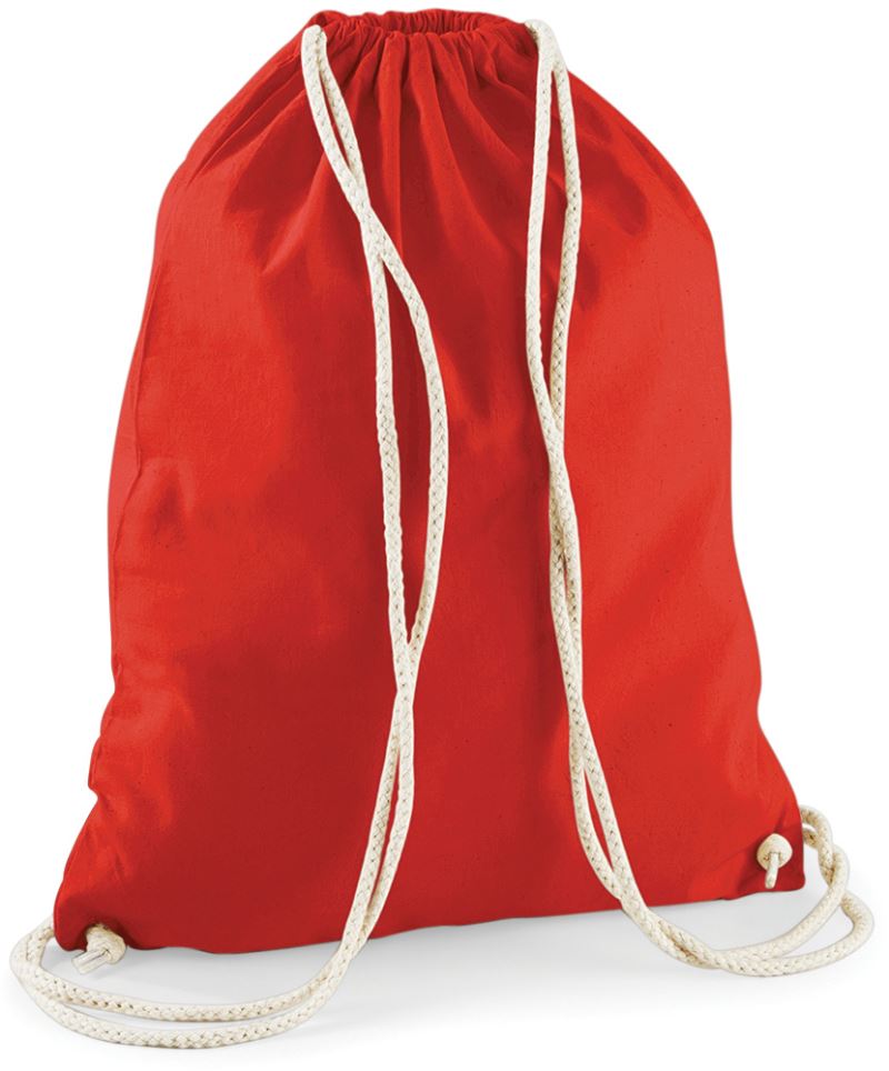 Levně Bavlněný vak na záda - bright red