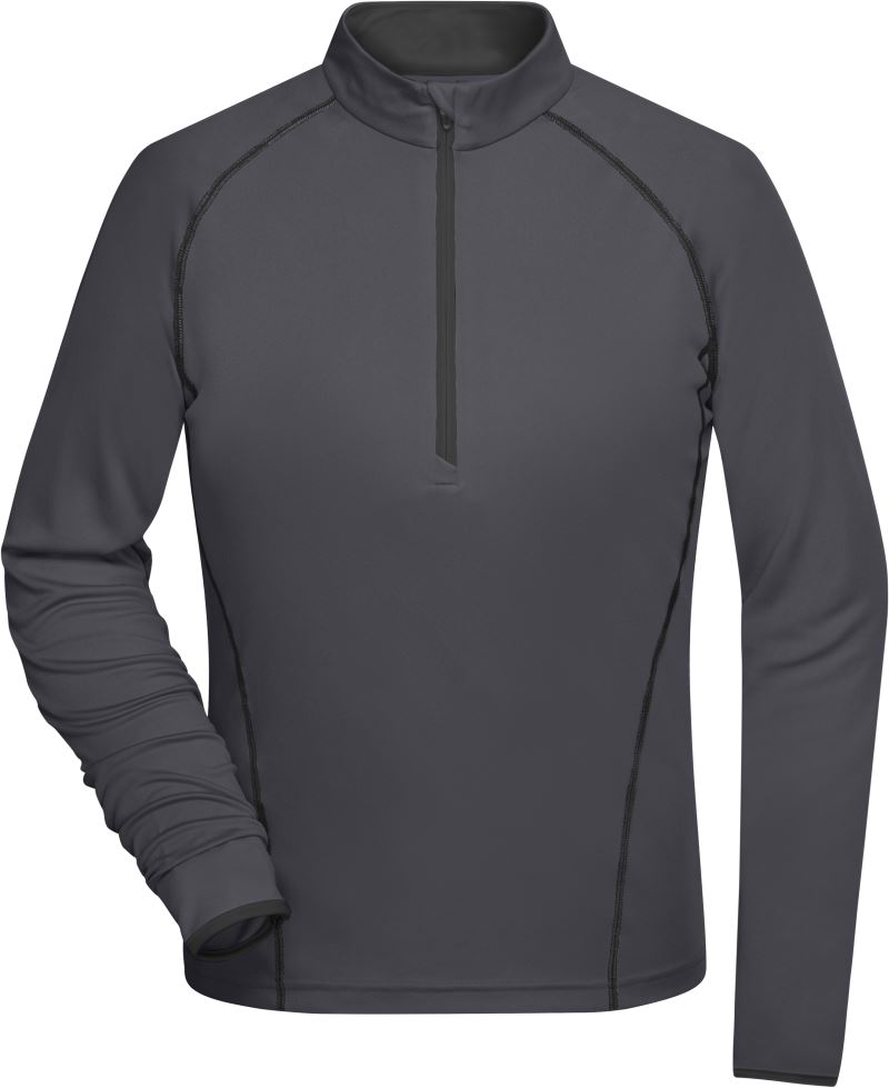 Levně Dámské funkční tričko s dlouhým rukávem - titan/black