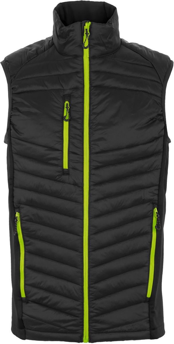 Levně Hybridní vesta "Navigate" - black/lime green