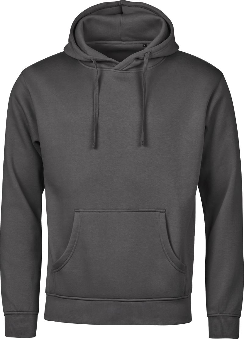 Levně Mikina s kapucí z těžké bavlny "Urban" - dark grey