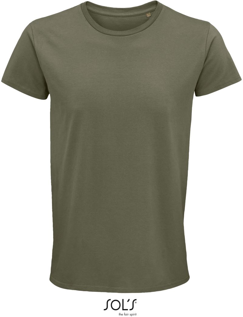 Levně Pánské tričko z bio bavlny - khaki