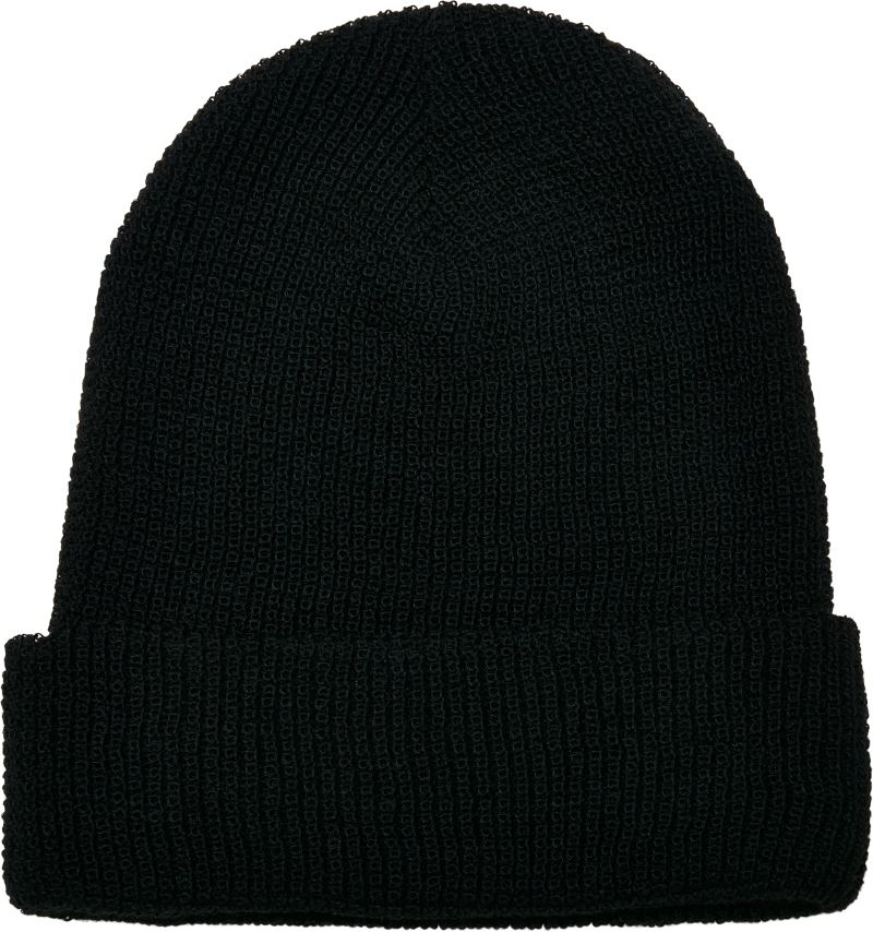 Levně Vaflová pletená čepice "Recycled" - black