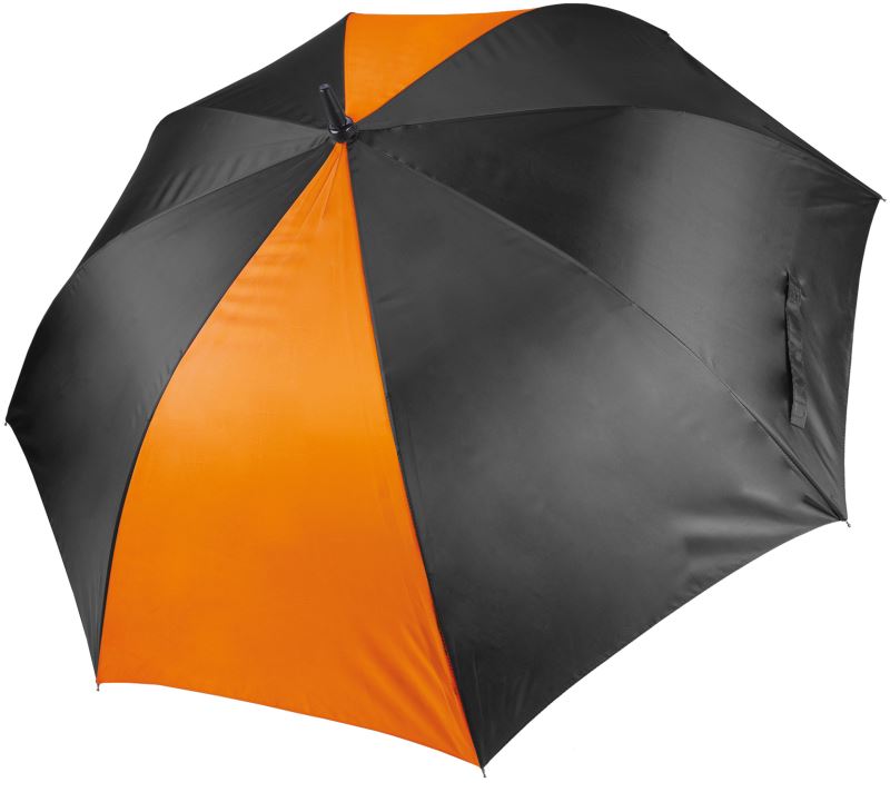 Levně Velký golfový deštník - black/orange