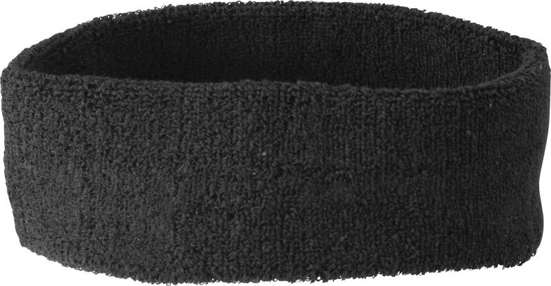 Levně Froté čelenka - black