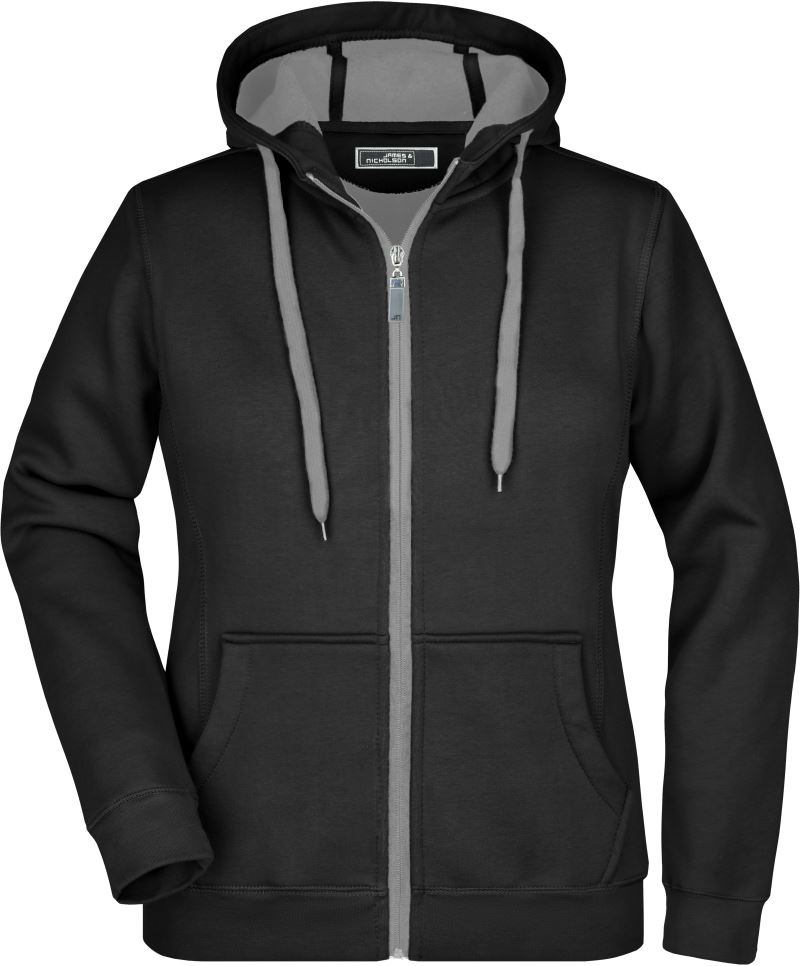 Levně Dámská mikina Doubleface - black/carbon