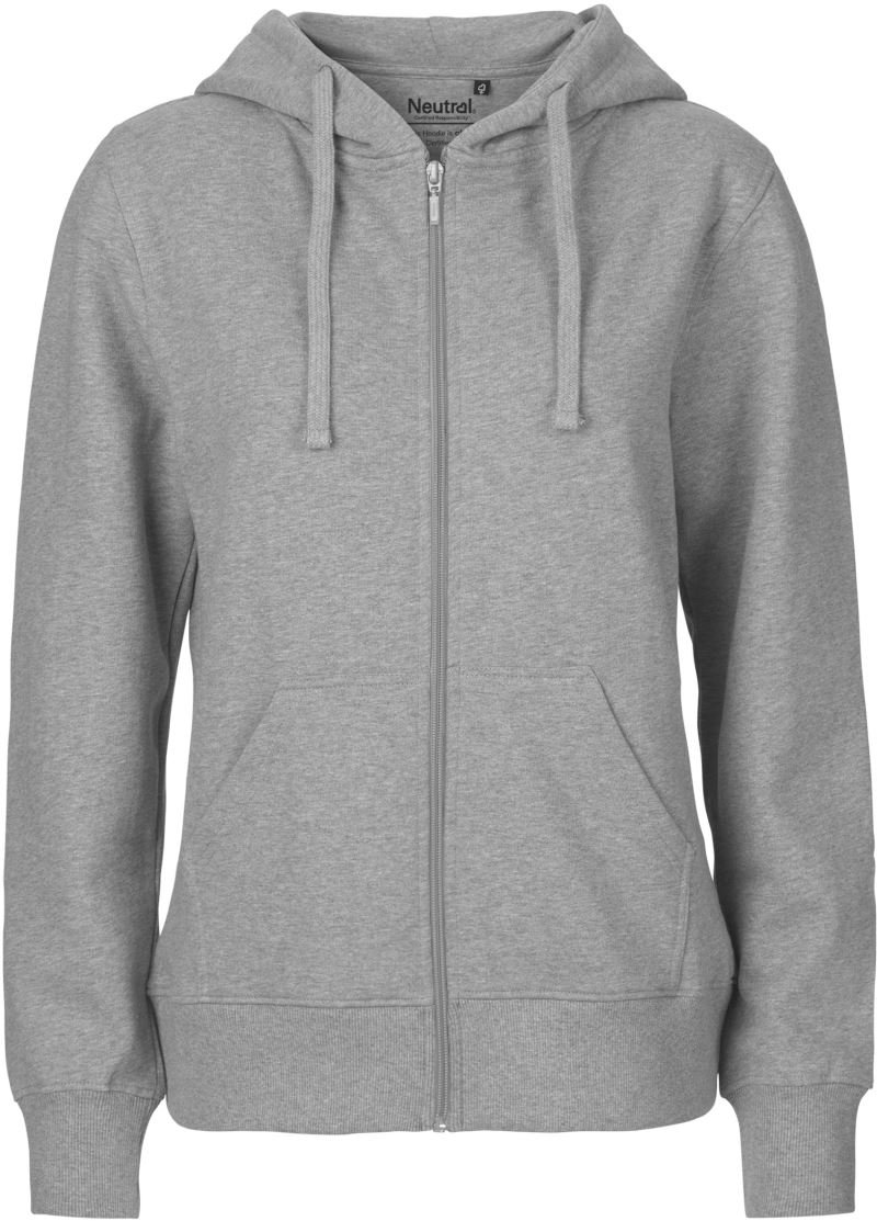 Levně Dámská mikina s kapucí z bio bavlny - sport grey
