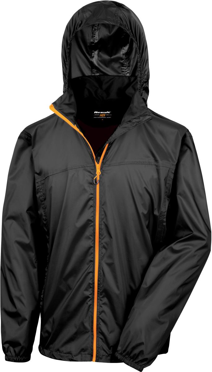 Levně Bunda do deště - black/orange