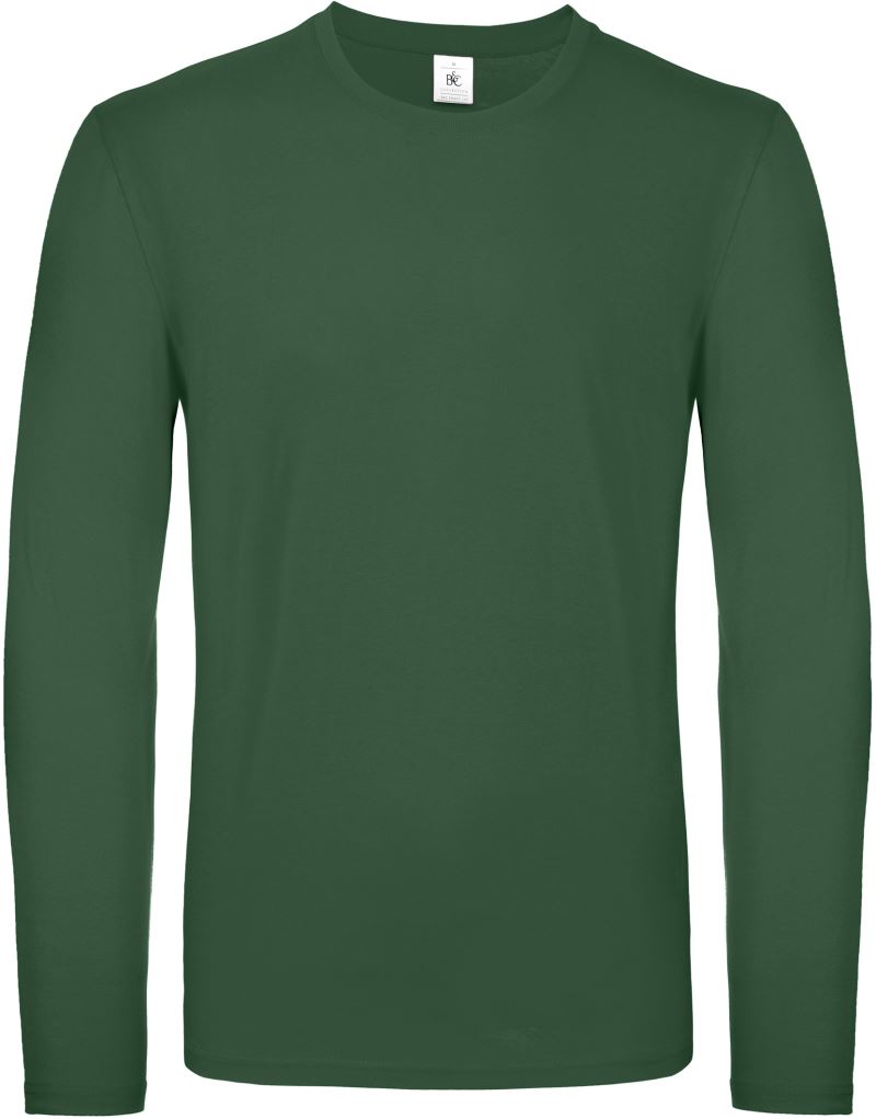 Levně Tričko s dlouhým rukávem - bottle green