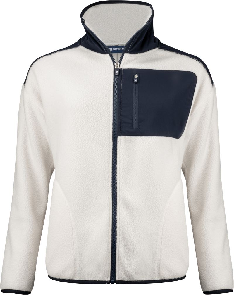 Levně Dámská fleecová bunda Sherpa - shell white