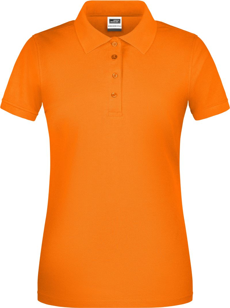 Levně Dámské pracovní bio piqué polo - orange