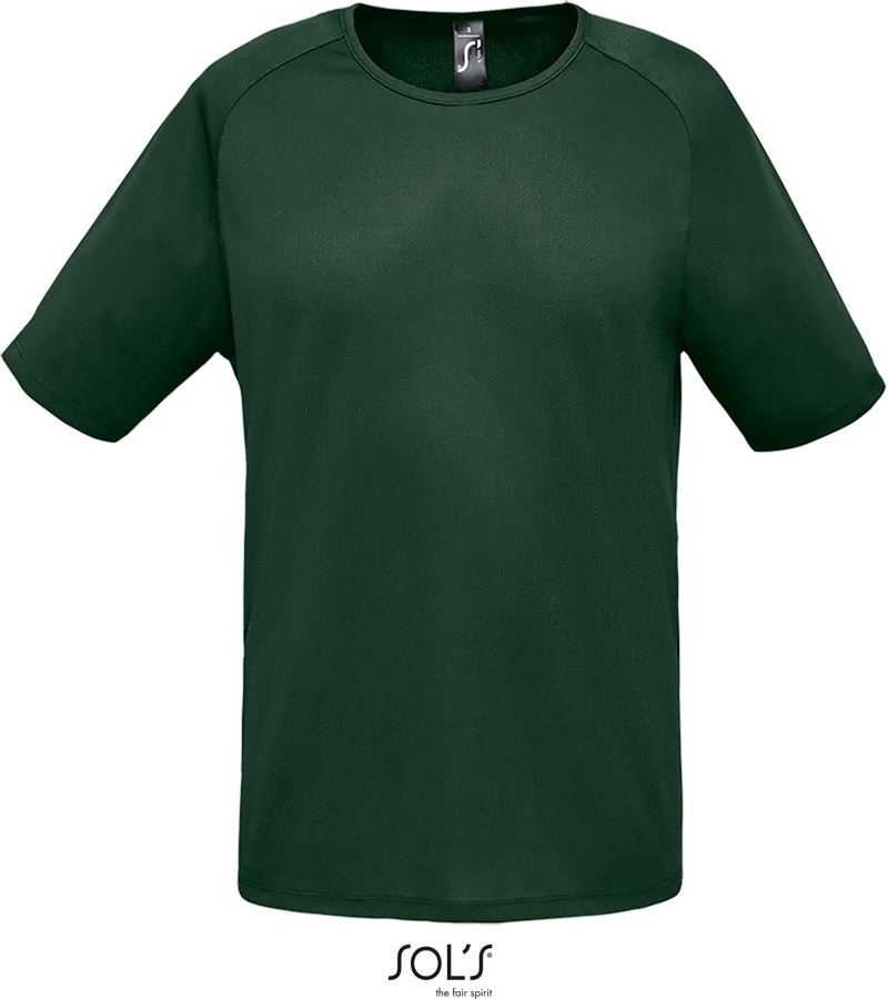 Levně Pánské raglánové sportovní tričko - forest green