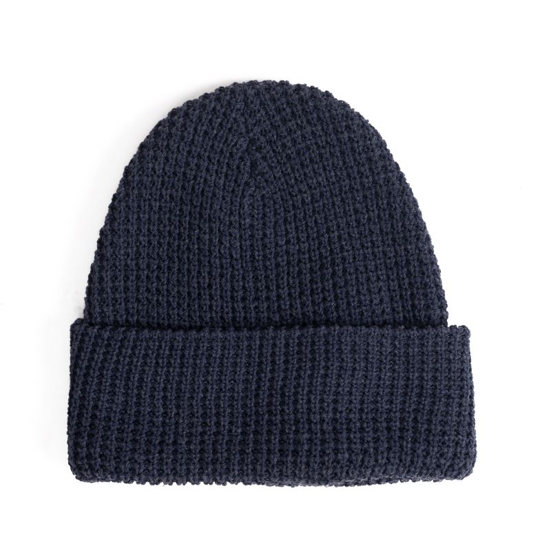 Levně Vaflová pletená čepice - melange blue