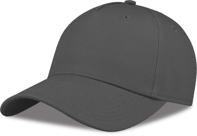 5 panelová kšiltovka - dark grey