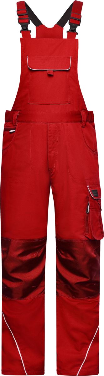Pracovní kalhoty s laclem - Solid - red