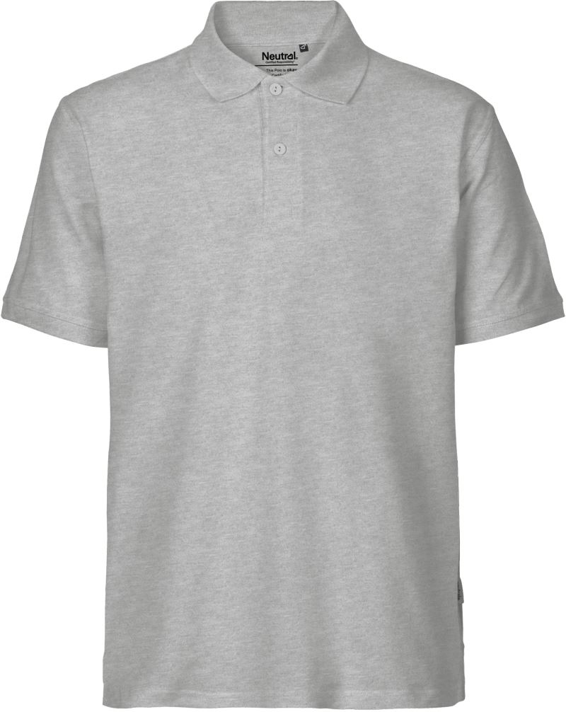 Levně Pánské piqué polo z bio bavlny - sport grey