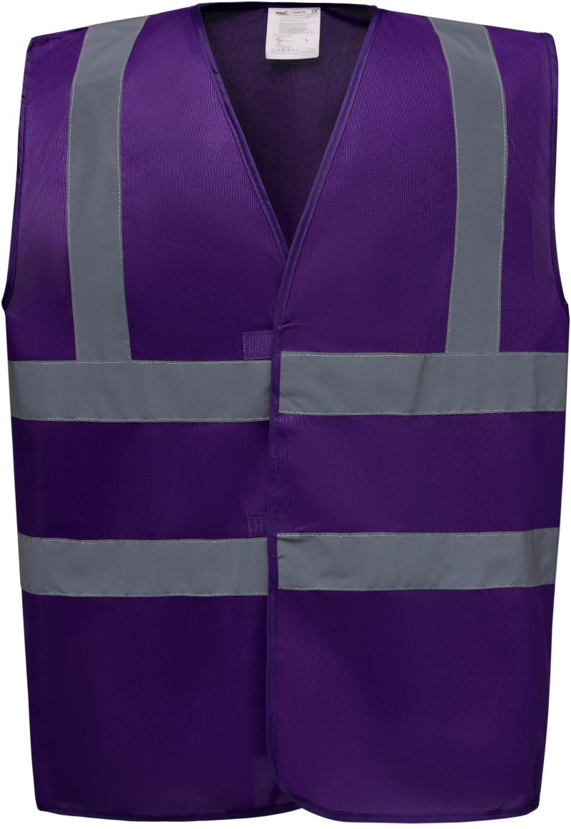 Levně Hi-Vis bezpečnostní vesta - purple
