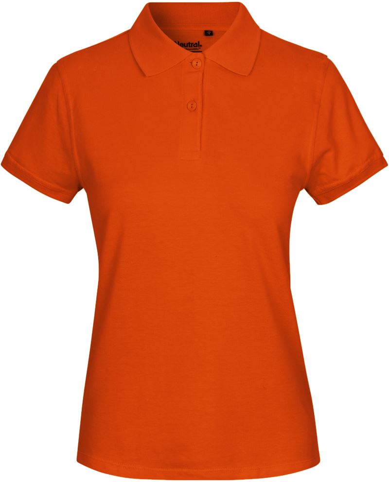 Levně Dámské piqué polo z bio bavlny - orange