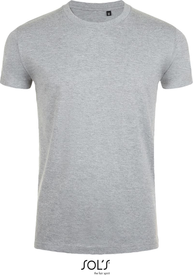 Levně Pánské tričko "Slim Fit" - grey melange