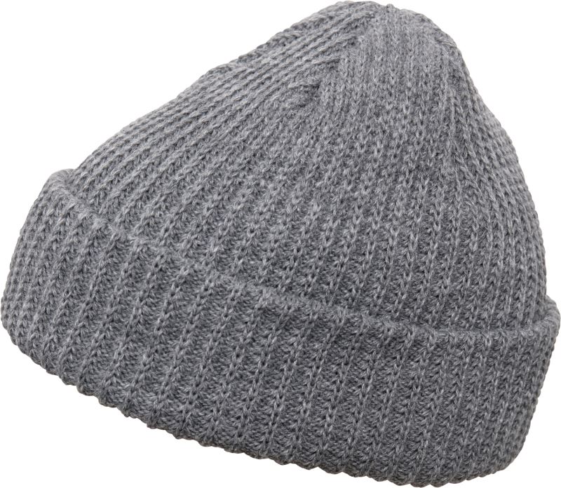 Levně Žebrovaná pletená čepice - heather grey