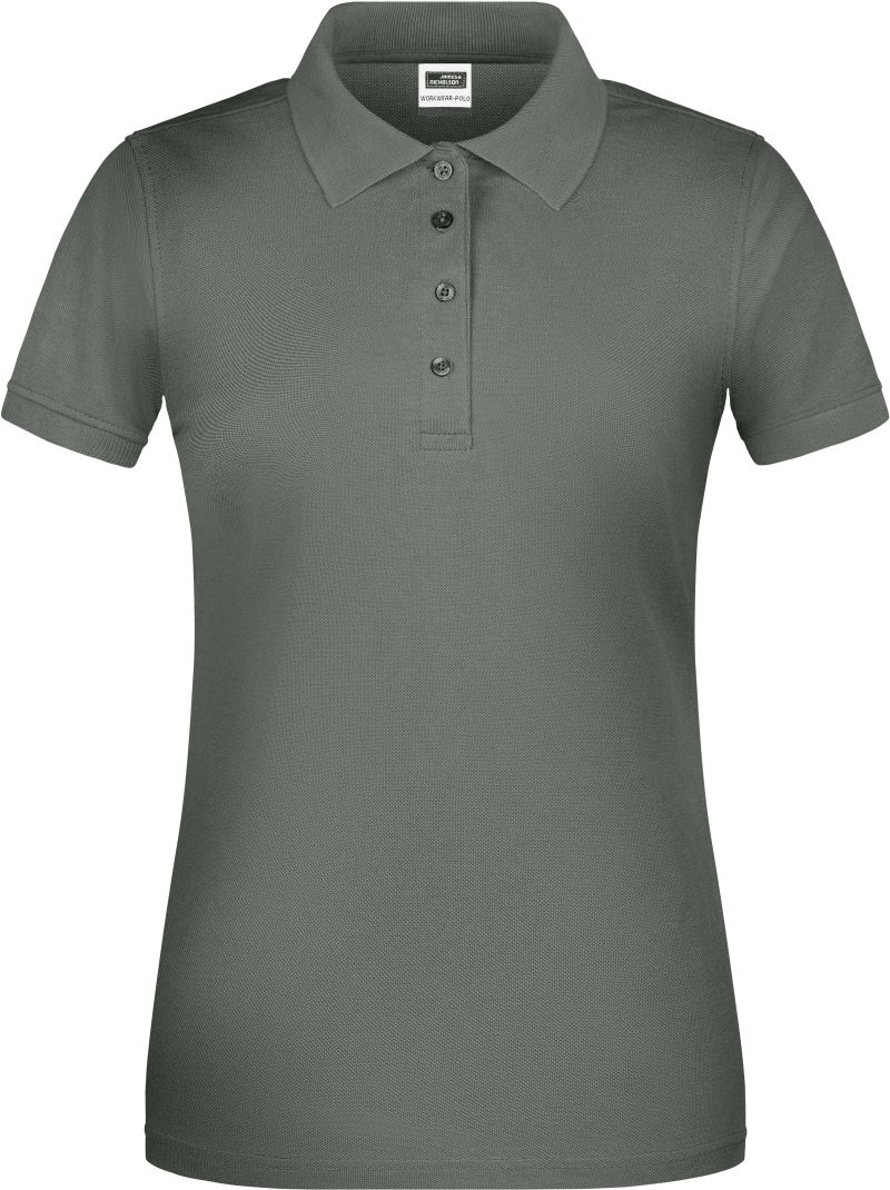 Levně Dámské pracovní bio piqué polo - dark grey
