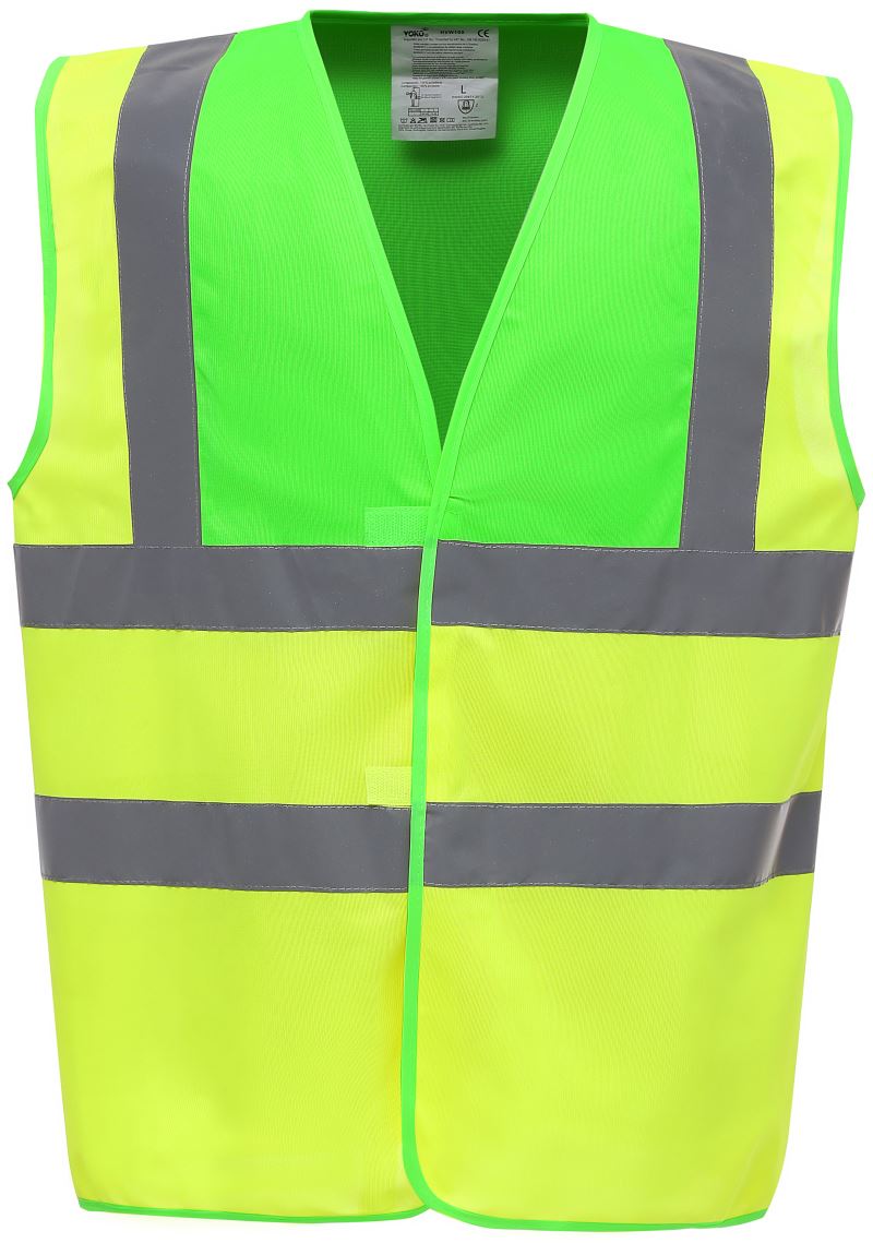 Levně Hi-Vis bezpečnostní vesta - lime/hi vis yellow
