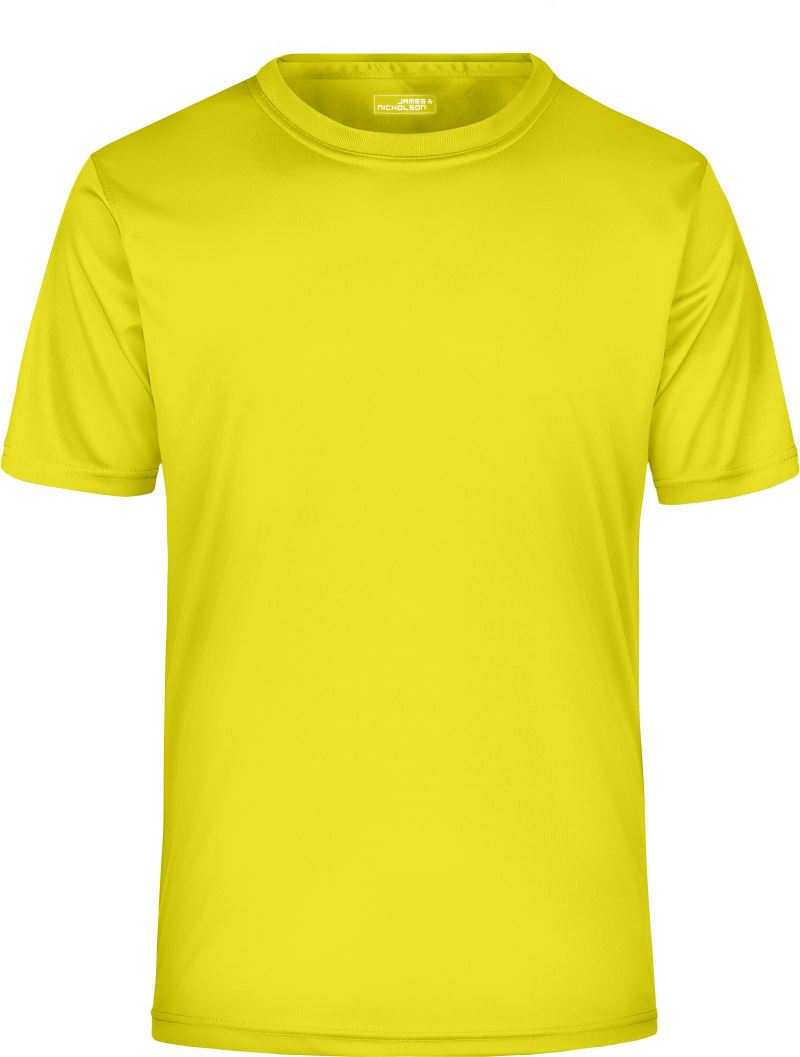 Levně Pánské žerzejové sportovní tričko - yellow