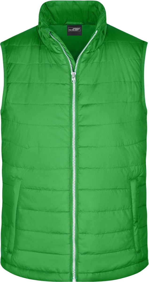 Levně Pánská prošívaná vesta - green