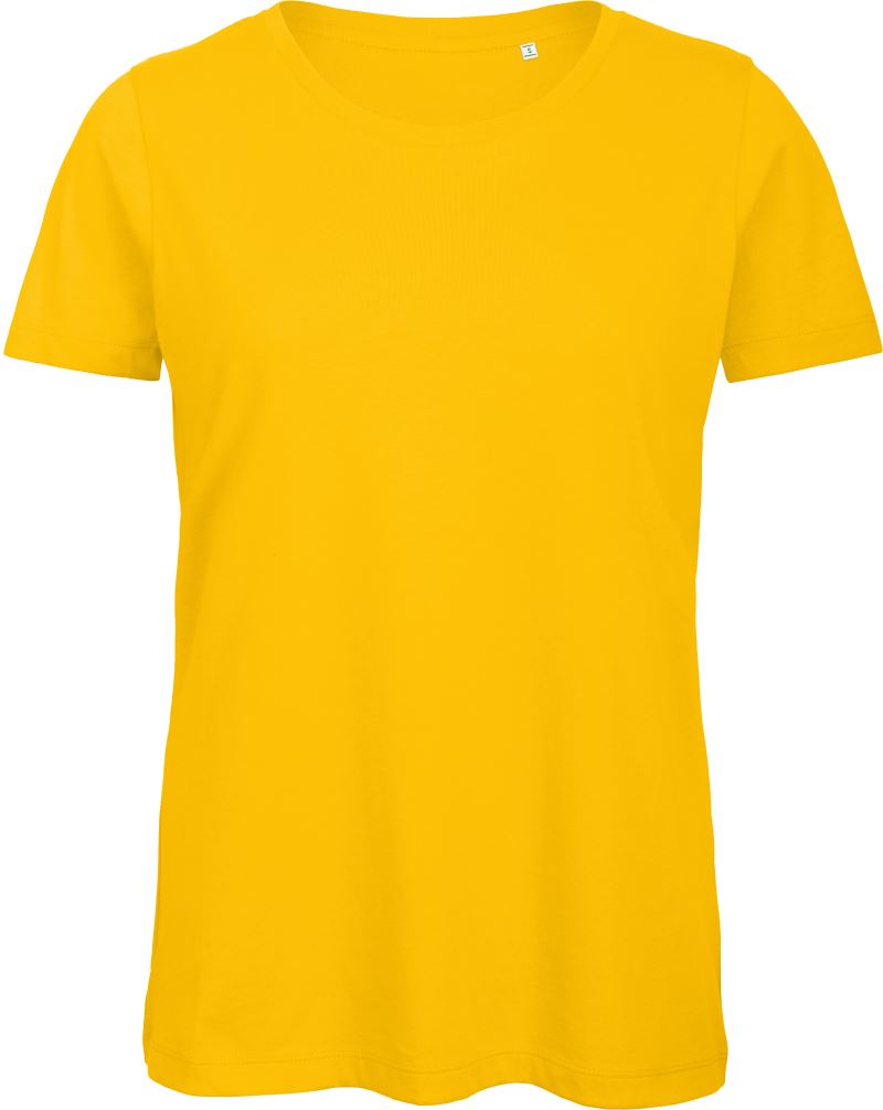 Levně Dámské tričko Medium Fit z bio bavlny - gold