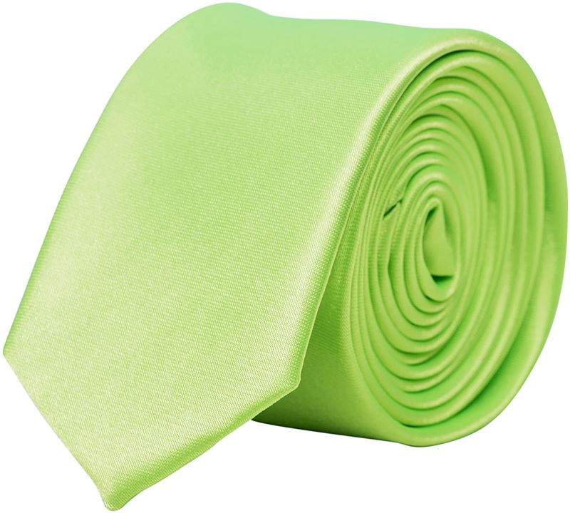 Levně Úzká kravata - lime green
