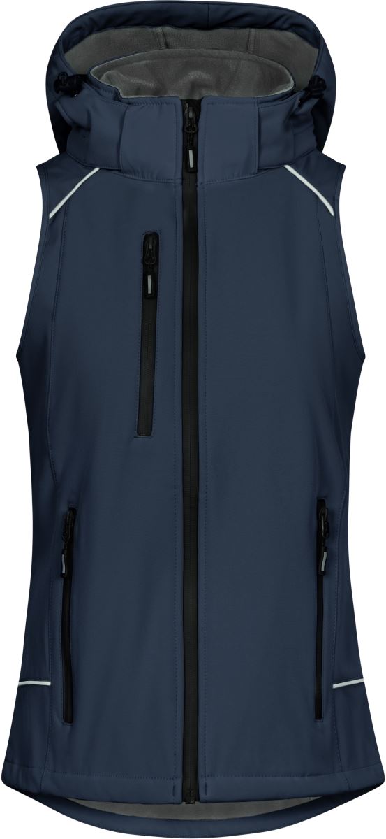 Levně Dámská 3-vrstvá softshellová vesta - navy