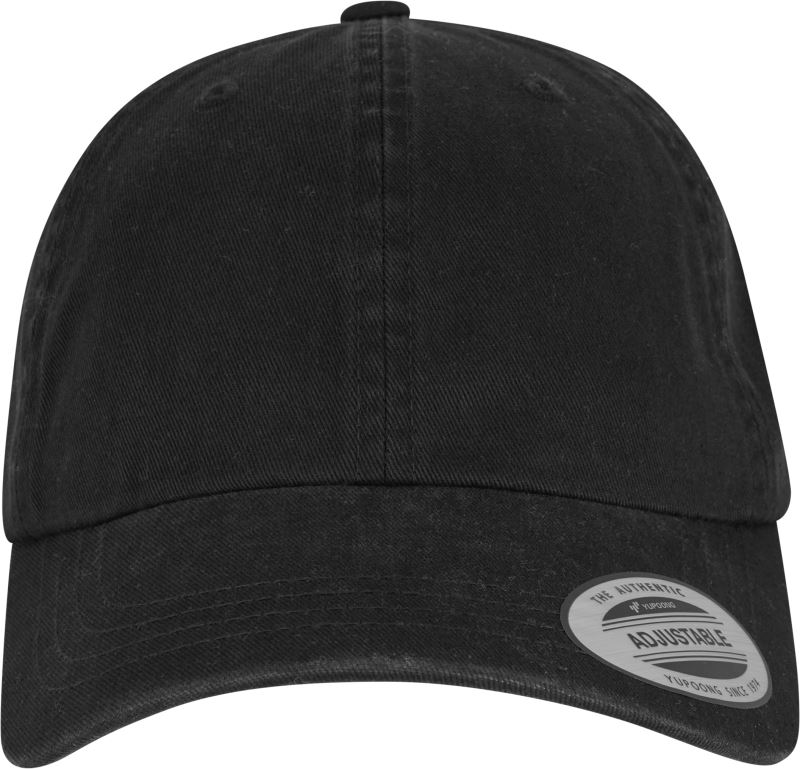 Levně 6 panelová kšiltovka "Garment Wash" - black