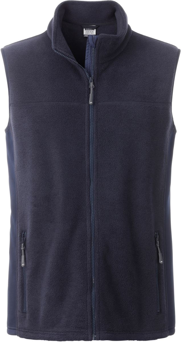 Levně Pánská pracovní fleecová vesta - Strong - navy/navy