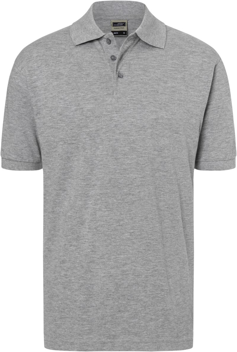 Levně Piqué polo - grey heather