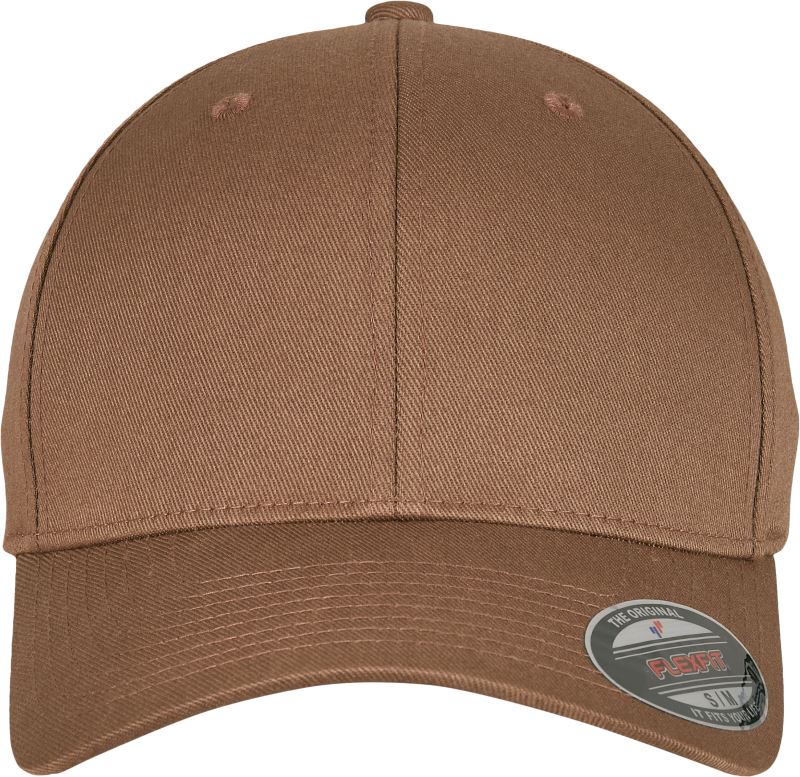 Levně 6 panelová vlněná česaná kšiltovka Flexfit - coyote brown
