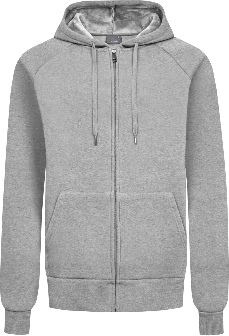 Levně Unisex mikina s kapucí z těžké bavlny - heather grey