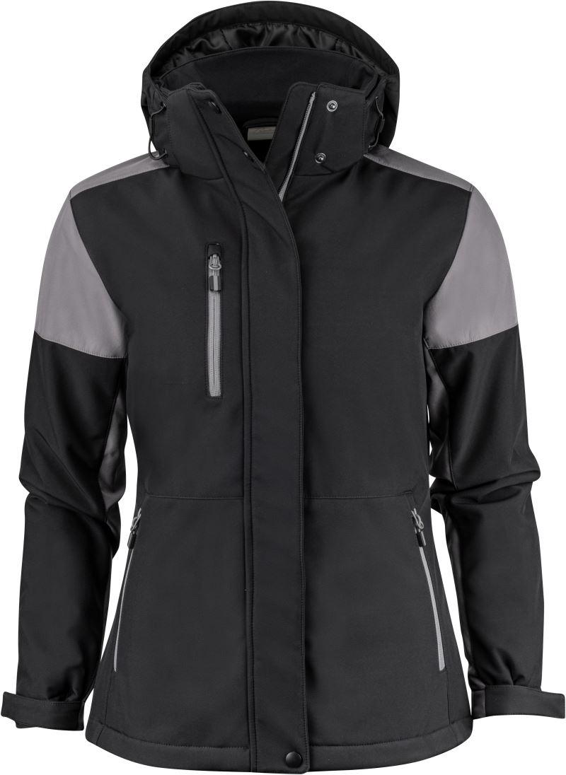 Levně Dámská zimní softshellová bunda - black/anthracite