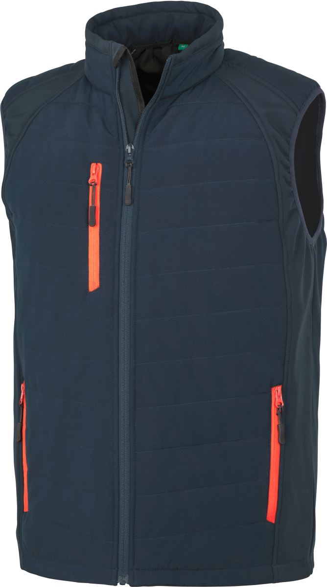 Levně Hybridní vesta "Compass" - navy/red